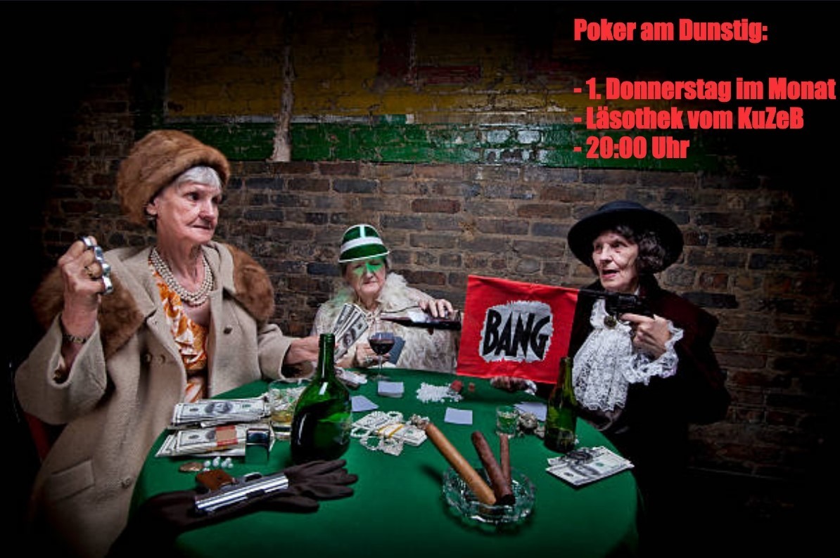 Spass-Pokerrunde