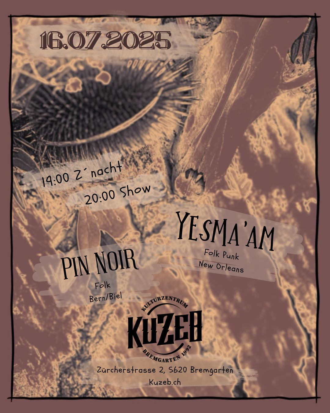 Konzert mit Pin Noir & Yes Ma'am