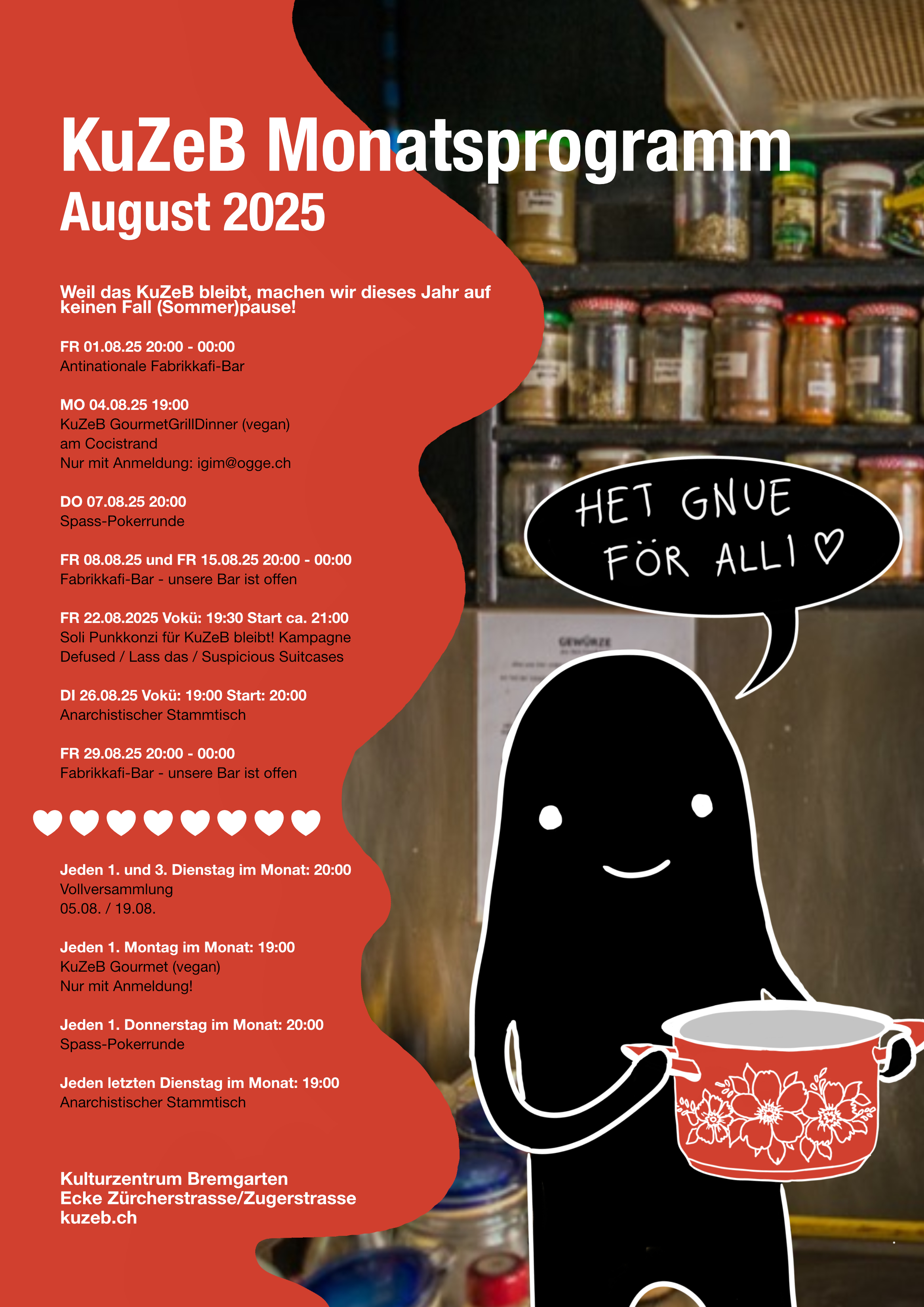 Monatsprogramm August